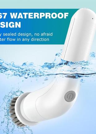 Вращающийся электрический скребок, перезаряжаемый беспроводной скребок для душа с 7...