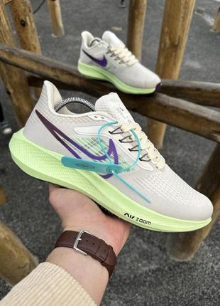 Кроссовки nike zoom pegasus 39 (beige-green)