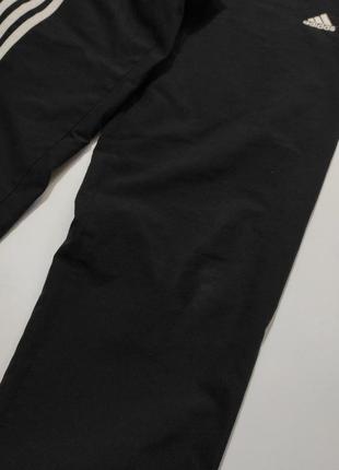 Спортивні штани джогери чорні білі з неоновою зеленою вставкою штани adidas адідас8 фото