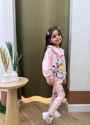 Костюм для девочки 2-3, 3-4, 4-5, 5-6, 7-​8 л​ет в ​с​т​и​л​е​ ​z​a​r​a​ ​kids розовый disney.