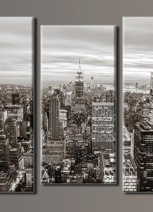"new york city" модульная картина на холсте для интерьера