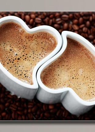 "love coffee" картина на холсте для интерьера