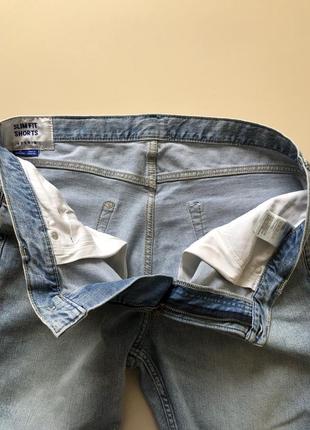 Шорты джинсовые слим фит зауженные коттоновые шорты4 фото