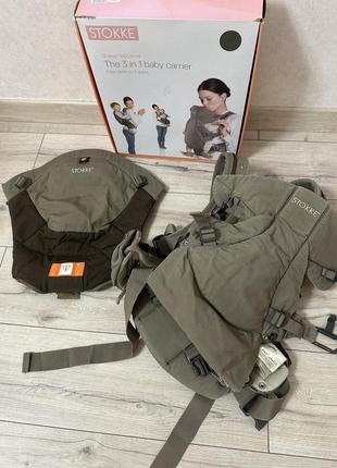 Ергорюкзак переноска stokke mycarrier 3 в 1 для немовлят і діток до 3 років