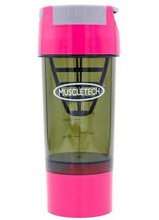 Шейкер 2-х камерный muscletech 500+100мл