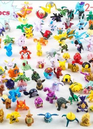 Новый набор.фигурки героев аниме покемоны и пикачу 144шт.