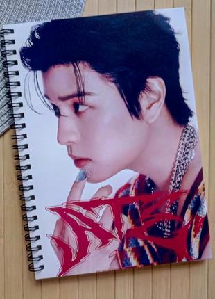Скетчбук на пружине ким сын мин stray kids