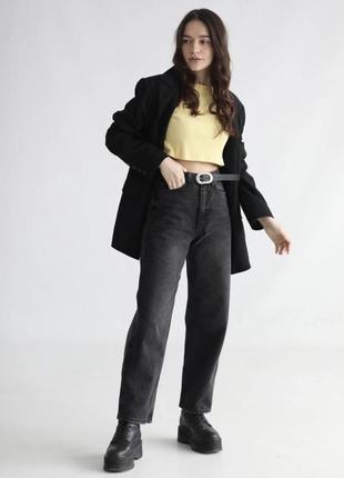 Трендовые джинсы dad jeans в сером цвете koton jeans grey