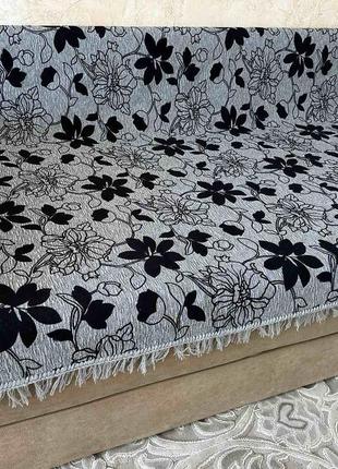 Дивандек на диван і два крісла, комплект накидки на меблі з бахромою. міцні, надійні і якісні.