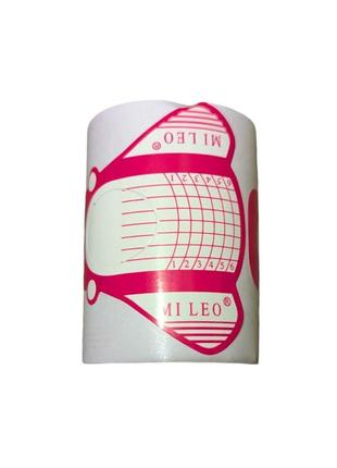 Одноразові паперові форми для нарощування нігтів 100 шт