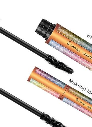 4d тушь для ресниц lianqi водостойкая (черная)