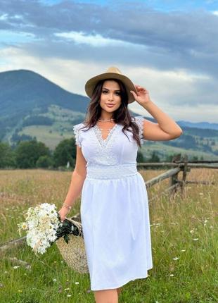 Плаття літнє з коротким рукавом, літнє плаття великі розміри