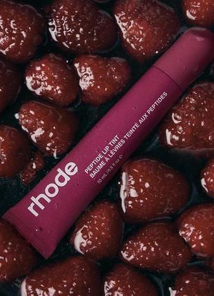 Тинт для губ rhode peptide lip tint - оттенок raspberry jelly3 фото