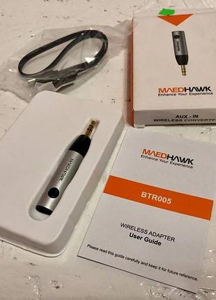 Приемник bluetooth 5.0, адаптер maedhawk автомобильный беспроводной, приемник блутуз 14