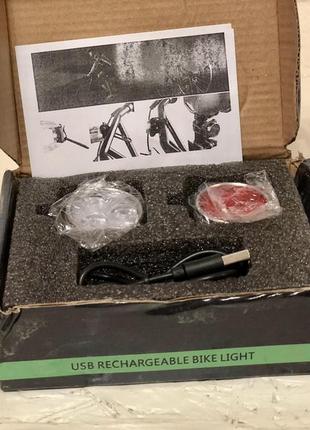 Велосипедні ліхтарі акумуляторні usb, світлодіодна фара, велоліхтар, ліхтар для велосипеда12 фото