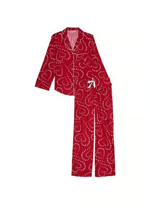 Пижама flannel long pajama set victoria's secret. пакет в подарок3 фото