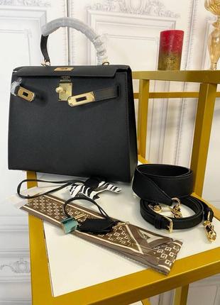 Кожаная сумка в стиле hermes kelly 288 фото