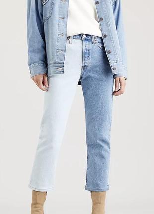 Levis 501 27x28 cropped высокая посадка джинсы новых коллекций2 фото