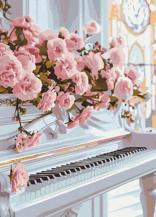 Картина за номерами brushme 40x50см "романтичне фортепіано" bs54045