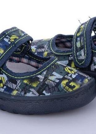 Тапочки для садика, ясли, детские тапочки для садика на липучке