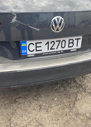 Накладка на задній бампер omsaline (нерж) sedan для volkswagen passat b8 2015-2023 рр