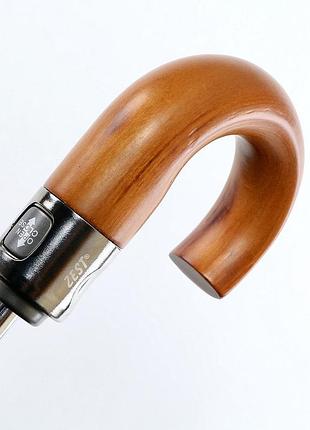 Мужской зонт zest ручка крюк дерево ( полный автомат) арт. 13840