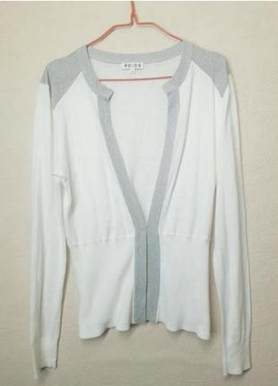 Белый кардиган кофта хлопок reiss m