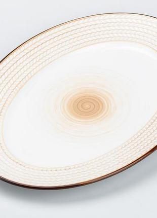 Тарелка плоская круглая керамическая 13 см тарелка обеденная2 фото