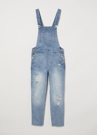 Новий джинсовий комбінезон, джинси сліми h&m1 фото