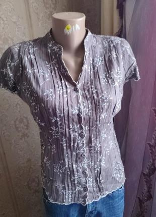 Блузка рельєфна,котонові.паєтки.