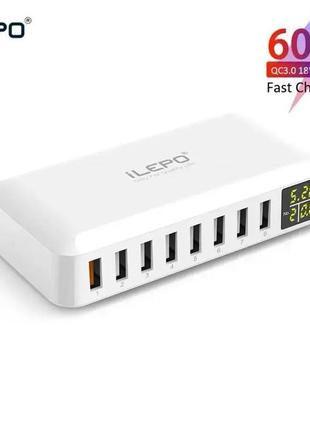 60 вт 8-портовое usb быстрое зарядное устройство 3,0 qc быстрая з