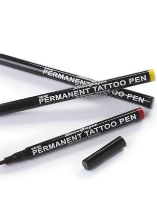 Полуперманентный фломастер для временных тату stargazer semi-permanent tattoo pen - #133 фото