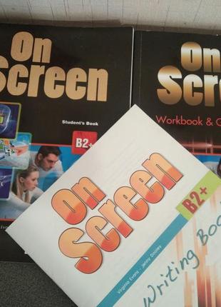 Комплект on screen b2+ учебник + workbook + writing book
