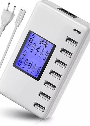 Зарядна станція usb, 8 портів s 60 вт/12 а
