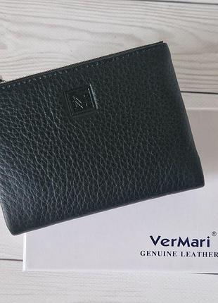 Маленький кожаный кошелек vermari в зеленом цвете