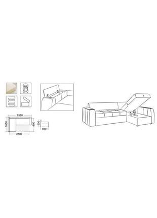 Угловой диван дина мебель-сервис5 фото