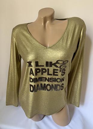 Золотиста кофта реглан з італії