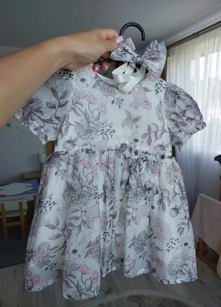 Платье на диачинке 12-18мис h&amp;m платье платья сукэнка