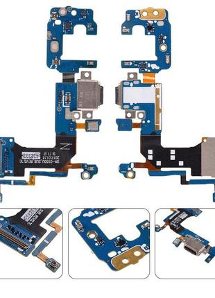 Шлейф samsung g950f galaxy s8 коннектора зарядки type-c, с микрофоном, плата зарядки