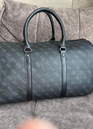 Велика жіноча сумка стиль guess чорна, міська сумочка для залу фітнесу, дорожня