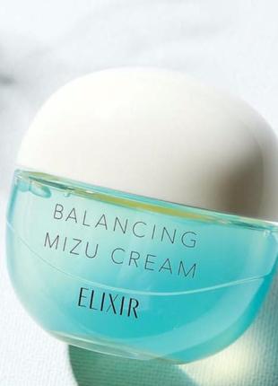 Крем от акне, освещение и выравнивание тона лица, увлажнение shiseido elixir reflet balancing mizu, 60 г, япония
