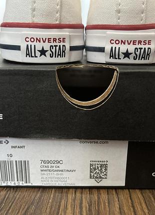 Кеды converse детские на липучках 2