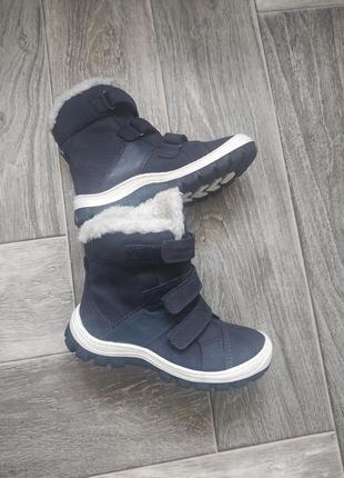 Зимові черевики шкіра, нубук