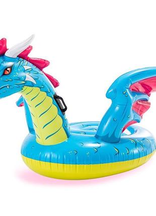 Надувной плот дракон с ручками 201x191 см 57563
