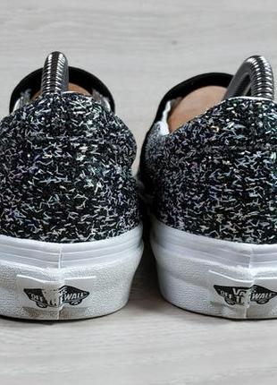 Женские блестящие кеды / слипоны vans оригинал, размер 39