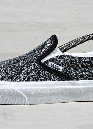 Женские блестящие кеды / слипоны vans оригинал, размер 39