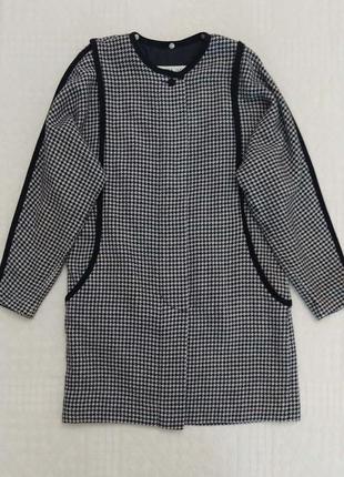 Платье короткое, винтаж, гусиная лапка, шерсть