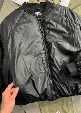 Тепла куртка бомпер zara 9
