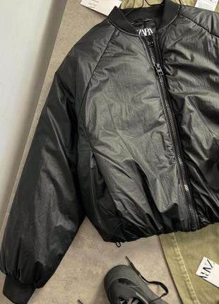 Тепла куртка бомпер zara 10