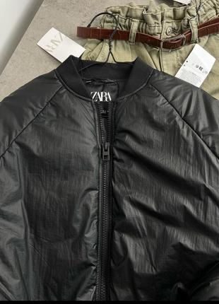 Тепла куртка бомпер zara 7